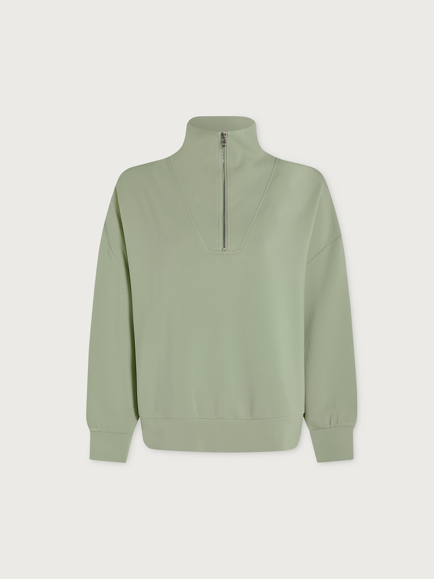 Varley Hawley Half Zip Sweat - Snow Sage
