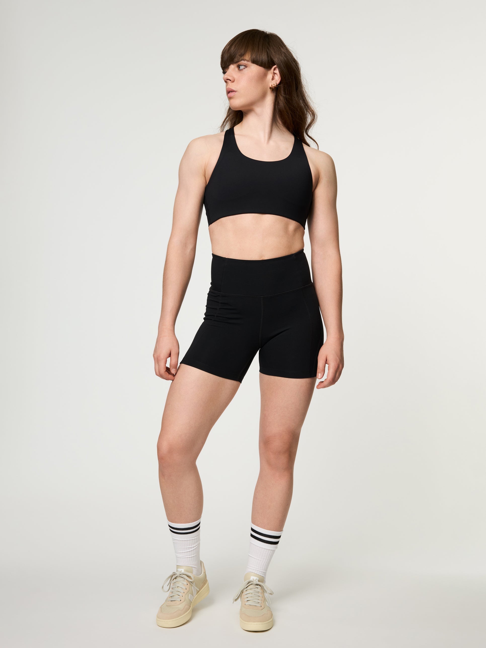 Girlfriend Collective Simone High Support Bra - Black