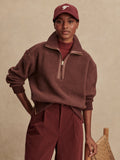 Varley Roselle Half Zip Fleece - Deep Mahogany