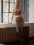 Varley Assure High Rise Legging 25 - Coffee Quartz