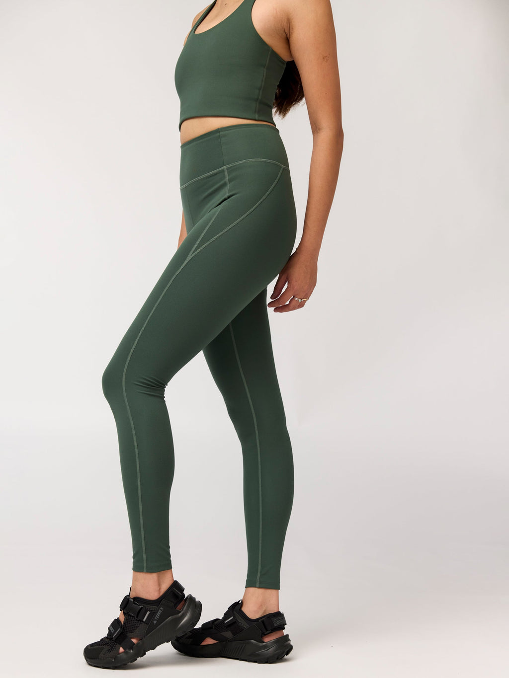 Girlfriend Collective Compressive High-Rise Legging - Jungle