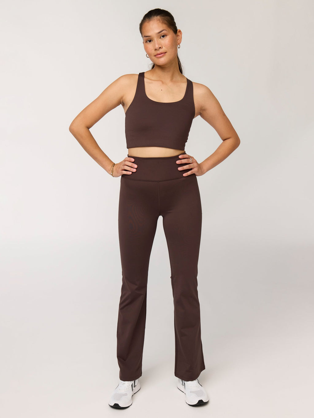 Girlfriend Collective Compressive Flare Legging - Driftwood