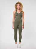 Girlfriend Collective Float High Rise 7/8 Leggings - Cured Green