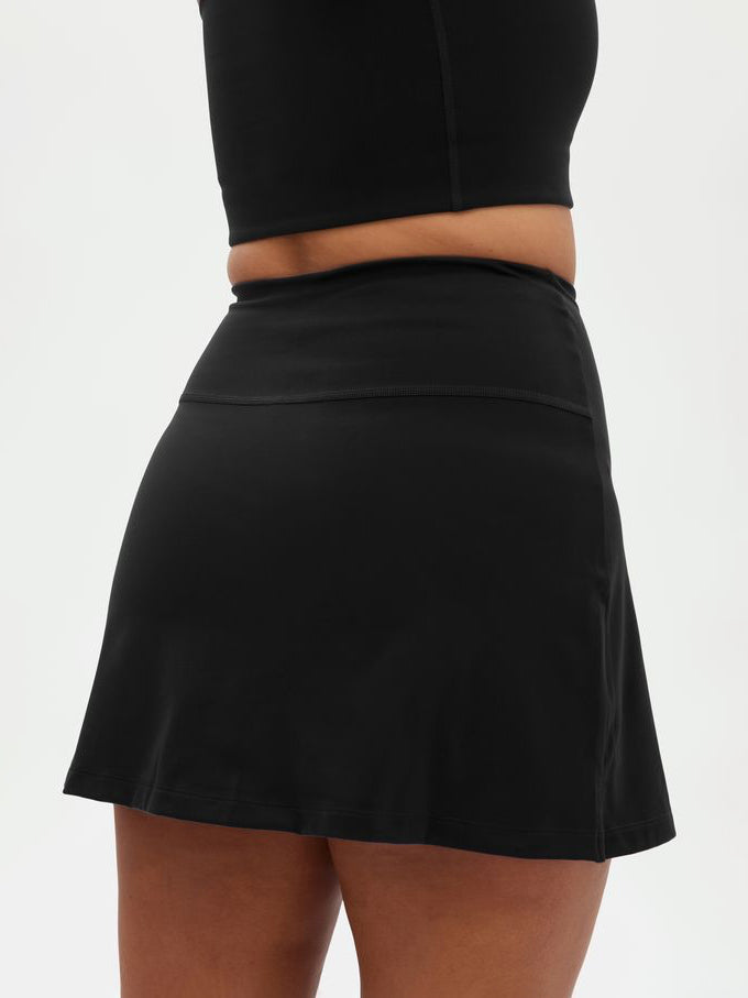 Girlfriend Collective High-Rise Skort - Black