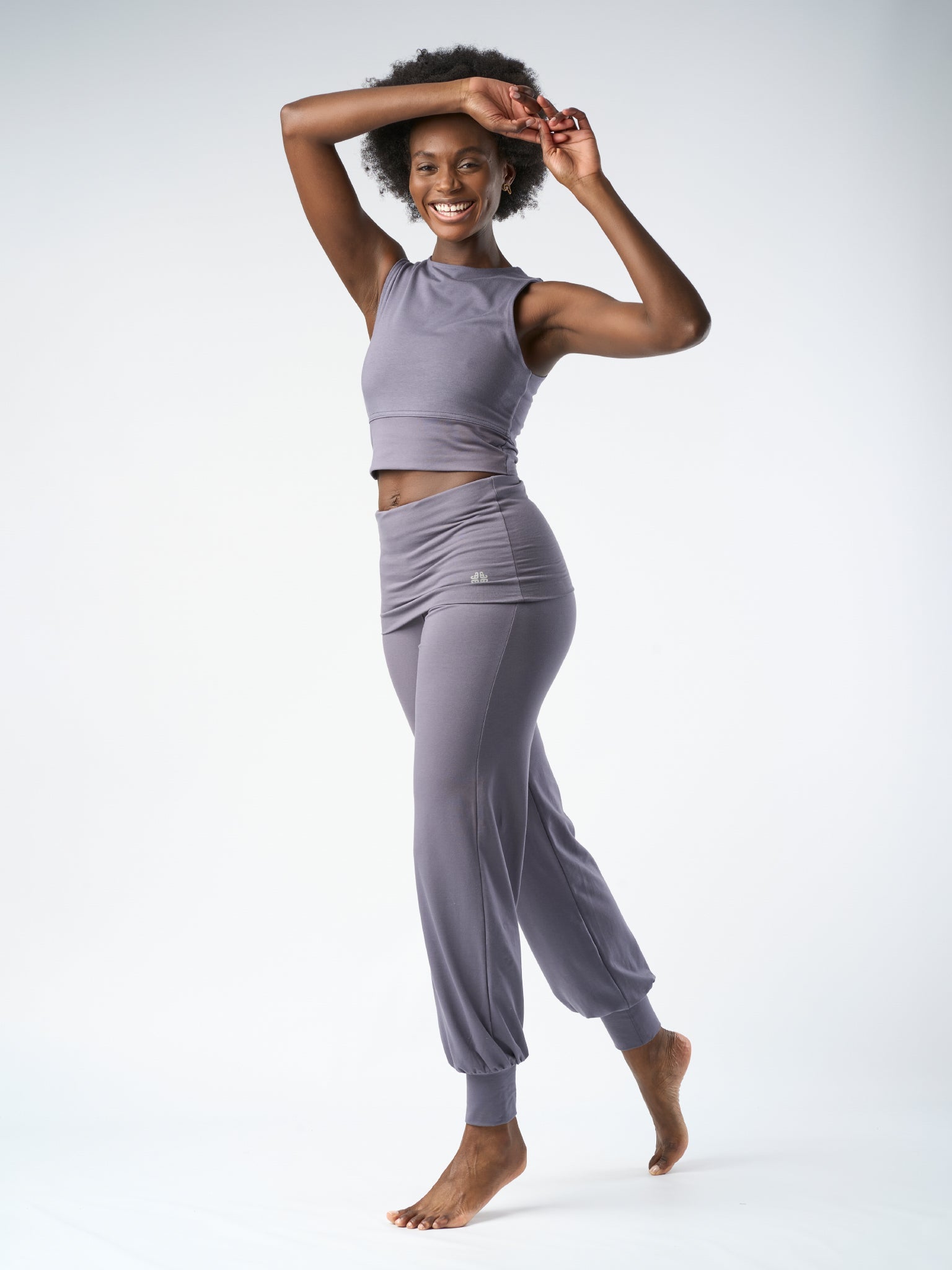 Gossypium Aspire Harem Pants - Ash Grey