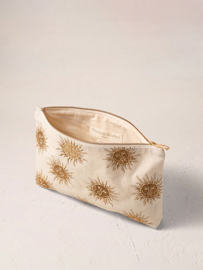 Elizabeth Scarlett Cotton Everyday Pouch - Oat Sun Goddess