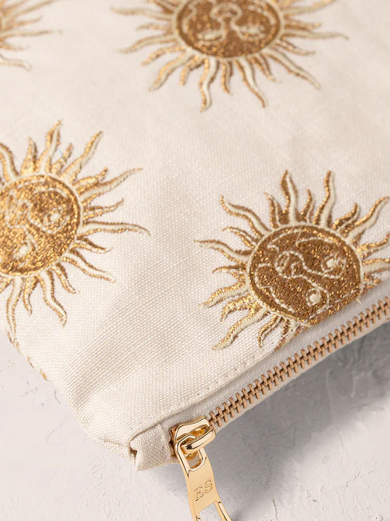 Elizabeth Scarlett Cotton Everyday Pouch - Oat Sun Goddess