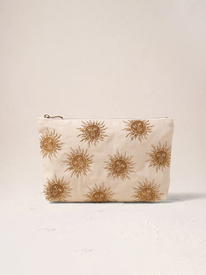 Elizabeth Scarlett Cotton Everyday Pouch - Oat Sun Goddess