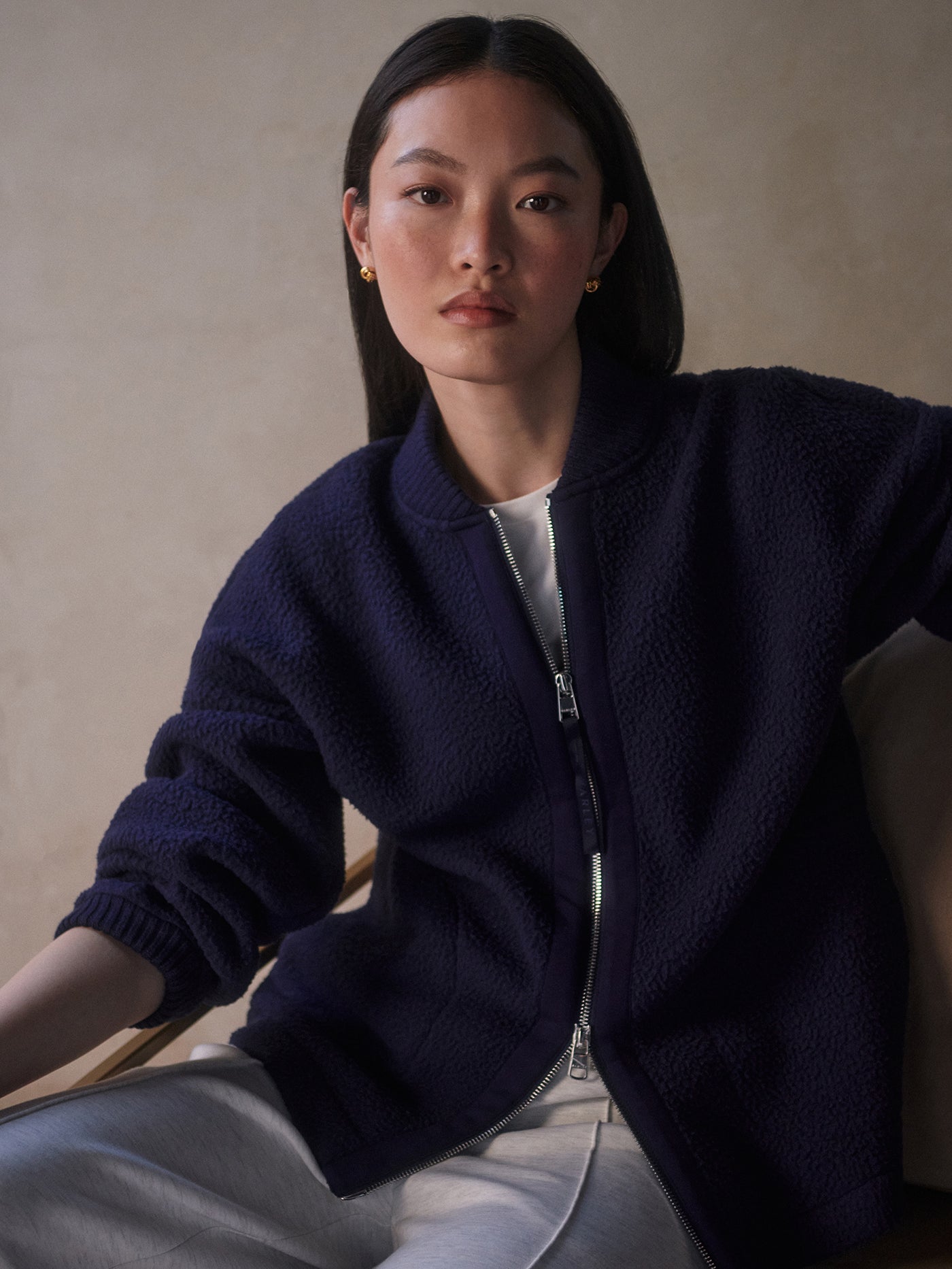 Varley Willmont Patch Pocket Fleece - Evening Blue