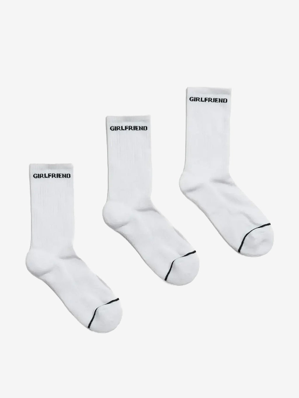 Girlfriend Collective 3-pack Crew Socks - Bright White