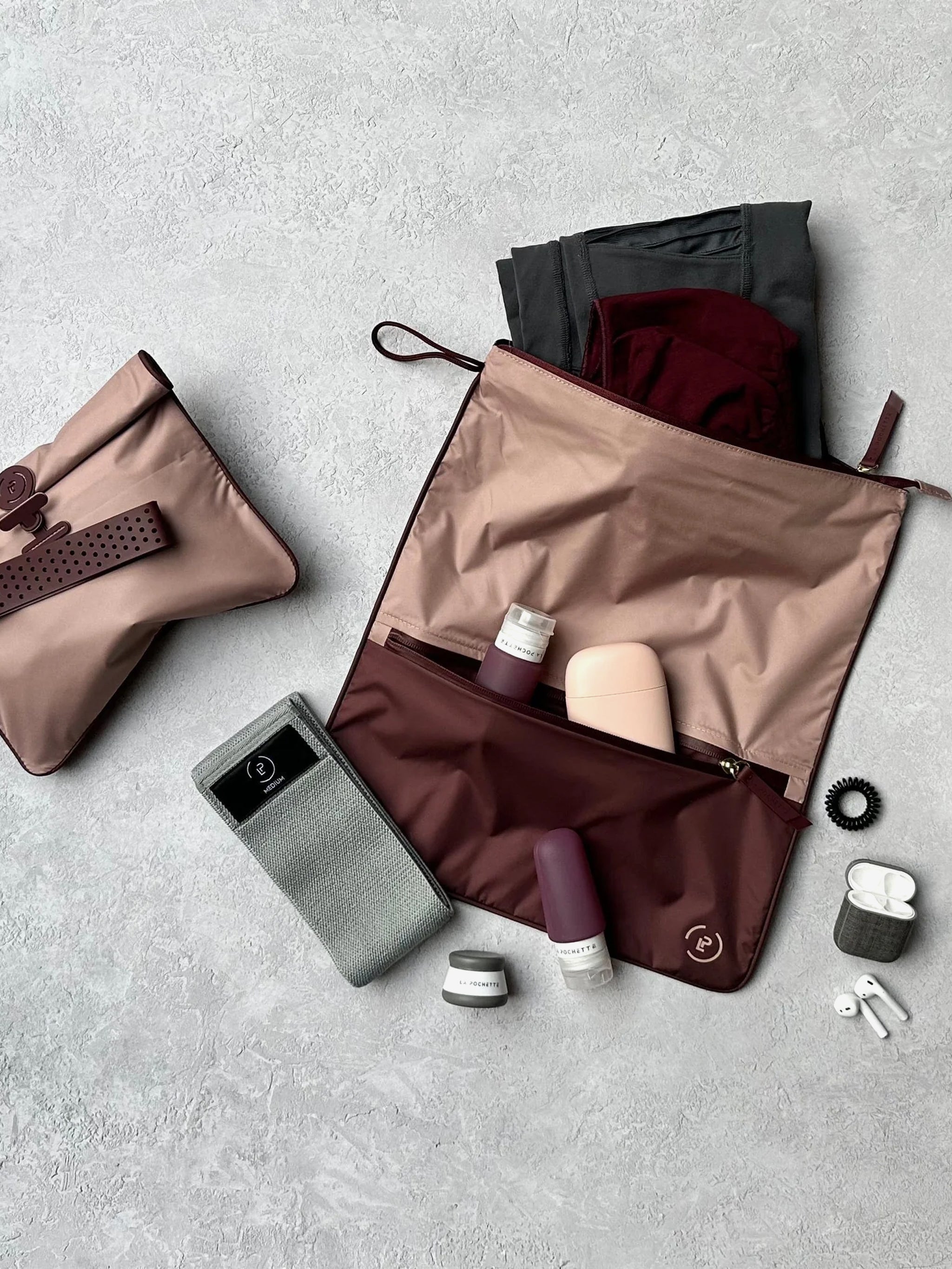 La Pochette Sweat Bag - Rose/Oxblood