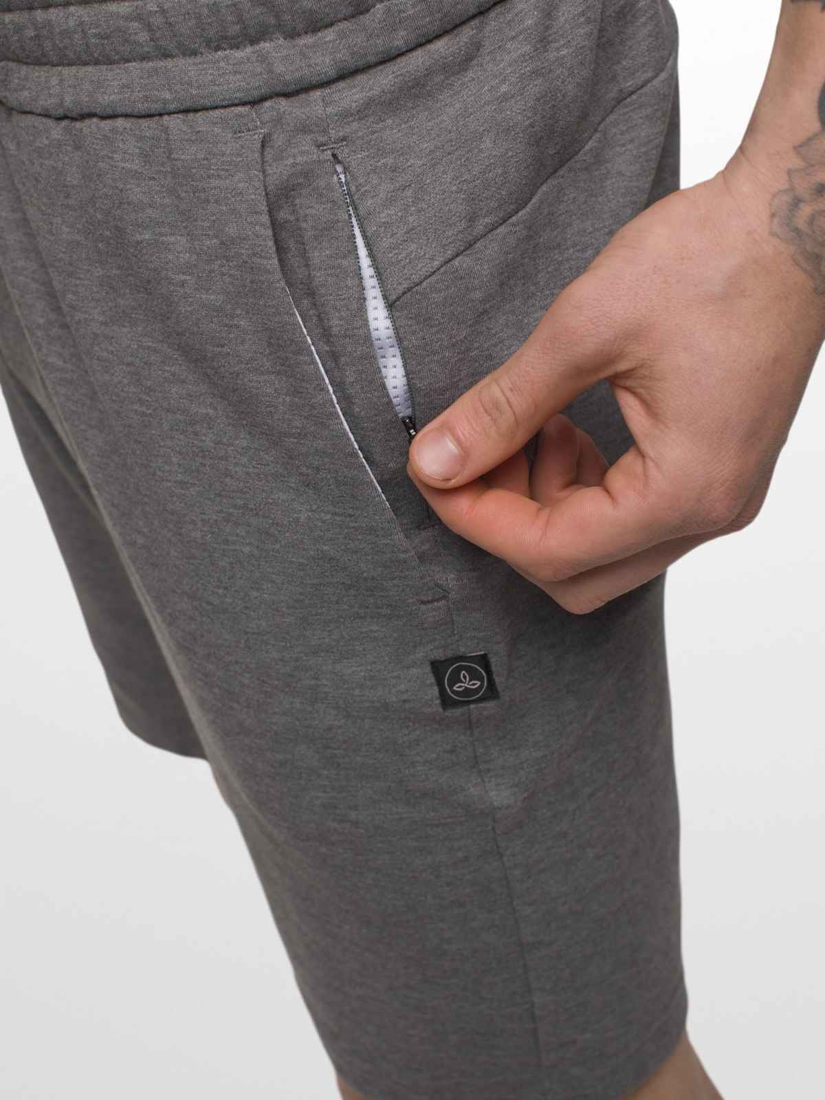 prAna Altitude Tracker Short II - Heather Grey